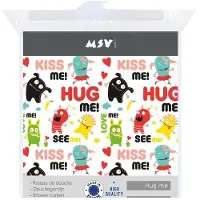 MSV Douchegordijn Hug Me Multikleur 180cm