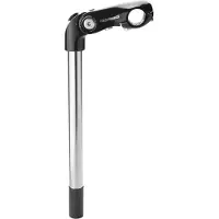 Ergotec Attacco manubrio regolabile in acciaio inossidabile Kobra 22.2 / 300x90 / 25.4 mm - nero/argento