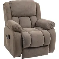HOMCOM tv-stoel met opstahulp, relaxstoel met lig- en massagefunctie