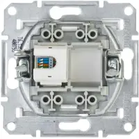 Schneider ASFORA, enkele computerconnector RJ45, Cat.5e, zonder frame, wit, artikelnummer EPH4300721