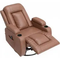 HOMCOM : Verstelbare relaxfauteuil met massagefunctie en ligstand. Inclusief verwarming