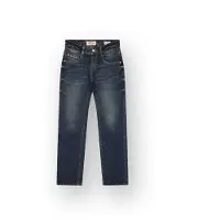 Vingino Bruno regular fit jeans - donkerblauw Jongens Denim Effen - maat 158