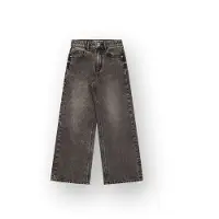 Vingino Cherry wide leg jeans - grijs denim Effen - maat 116
