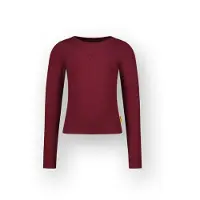 Vingino Meisjes T-shirt Basic rib top Meisje Rood 176