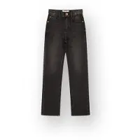 Vingino Cristie high waist straight leg jeans - zwart Meisjes Stretchdenim - maat 158