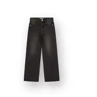 Vingino Coco wide leg jeans - zwart Meisjes Denim Effen - maat 176