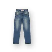Vingino Bruno regular fit jeans - middelblauw Jongens Denim Effen - maat 158