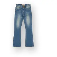 Vingino Brianna flared jeans - lichtblauw Meisjes Stretchdenim Effen - maat 116