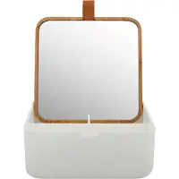 Spirella make-up spiegel met opbergruimte voor make-up, cosmetica, geschikt voor op een tafel