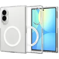 Spigen AirSkin Backcover MagSafe voor de Samsung Galaxy Z Fold 8 - Clear / White