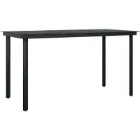 vidaXL 5-delige tuinset, zwart