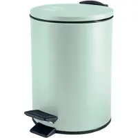 Spirella Vuilnisemmer Cannes - mintgroen - 3 liter - metaal - 17 x 25 cm