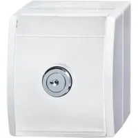 Busch Jaeger BJ APWG oceaan Schuko 20EWSL-54, afsluitbaar, 1-voudig, alpinwit