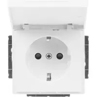 Busch-Jaeger SCHUKO stopcontactmodule, studio wit - Stopcontact 20 EUKBR-84