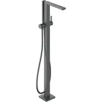Hansgrohe Tecturis E - Vrijstaande badmengkraan, geborsteld zwart chroom 73445340
