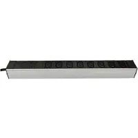 Alfaco Stekkerdoos | 19 inch | 1U (2 meter, 8-voudig, C13)