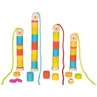 Goki Rijgspel Kleine Rups (Italiaans, Engels, Duits, Frans)