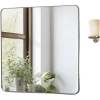 Vevor Wandspiegel Make-upspiegel Badkamerspiegel 915 x 915 x 25 mm Rechthoekige spiegel