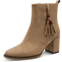 Marco Tozzi Enkellaarsjes camel