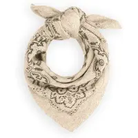 Neo Noir Dames Sjaals Adelina Paisley Knit Scarf - Beige - Maat ONESIZE