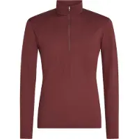 Icebreaker - Thermokleding - M Merino 200 Oasis LS Half Zip Port voor Unisex van Wol - Maat M - Bordeauxrood
