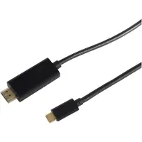 Shiverpeaks HDMI A Stecker/ USB 3.1 C Stecker, 4K schwarz 1.8m