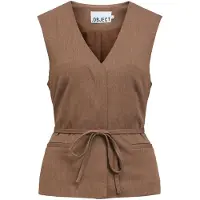 Object Gilet 'OBJLisa' chocoladebruin