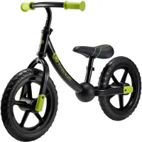 Kinderkraft 2WAY NEXT - Loopfiets - Grote EVA Wielen - Verstelbaar Zadel en Stuur - Zwart
