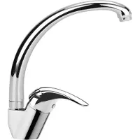 Hak Sapho SALY keukenkraan, hoger uitloop, hoogte 280 mm, chroom