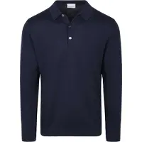 Profuomo poloshirt donkerblauw wol