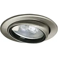 Paulmann Meubelinbouwlampen Micro Line Swivel zwenkbaar rond 69 mm max. 20W 12V dimbaar Staal geborsteld