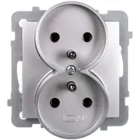 Ospel GP-2GRZ/m/18, Zilver, IP20, 16 A, 71 mm, 48 mm, 71 mm