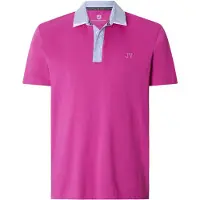 Jan Vanderstorm oversized polo Plus Size DANHY roze male | Maat: L