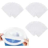 OEM 30 stuks zwembadreinigingssokken - Fijn nylon - Herbruikbaar - Stofvrij - Zwembadfilter - Skimmerzak - Reinigingssokken voor het zwembad - Wit
