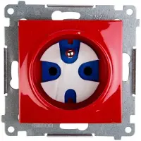 Kontakt-Simon Contactdoos Simon DGD1.01/22, rood, kunststof, IP20, 250 V, 75 mm, 38 mm