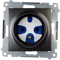 Kontakt-Simon Contactdoos Simon DGD1.01/48, antraciet, kunststof, IP20, 250 V, 75 mm, 38 mm