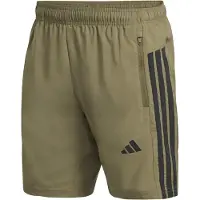 Adidas - Workout Essentials Base 3 Stripes Woven Short - Short S - Length: 7'', olijfgroen