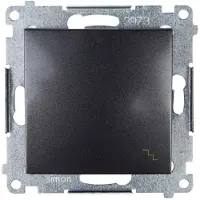 Kontakt-Simon DW6.01/48, kunststof, antraciet, IP20, IP44, 250 V, 10 A, 75 mm