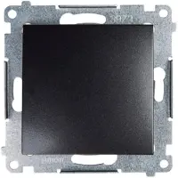 Kontakt-Simon DP1.01/48, drukknop, kunststof, antraciet, IP20, IP44, 250 V, 10 A