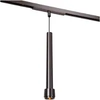 Lucide Premium LINIAL TUBIZ Hanglamp - 1-fase Railsysteem / Smart Railverlichting - Smart - 48V Track - 1xLED - Mat Zwart Chroom