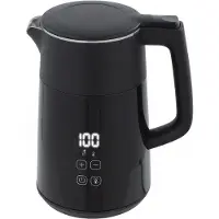 HOMCOM Elektrische waterkoker, 1,7 liter, snelkookfunctie, 2200W, met LED-display