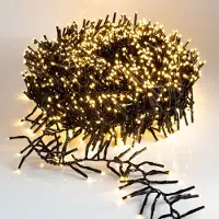 Spetebo Lichtslingering met warmwit licht - 14,5 meter / 2016 LED's - Decoratieve verlichting voor kerstboom, met controller en geheugenchip - geschikt voor binnen- en buitengebruik