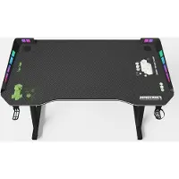 Phoenix Minecraft-gamingtafel, bureau met verlichting en bevestigingspunten