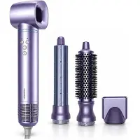 Heinner 4-in-1 Haardroger, 1300 W, BLDC-motor, 4 opzetstukken, ionenfunctie, paars