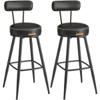 Vasagle Barkrukken, set van 2, kunstleer, 101,3 cm hoog, eenvoudig op te bouwen