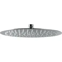 BLUE LABEL Viborg Steel Hoofddouche 30cm RVS 304 - Geborsteld RVS - RVS 304 - Kranen, Douchekranen, Hoofddouches - 8711802005620 - Kranen, Douchekranen, Hoofddouches