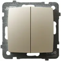 Ospel , type ŁP-2S/m/42, parelmoerachtig, IP20, 250 V, 10 A, 71 mm, 42 mm