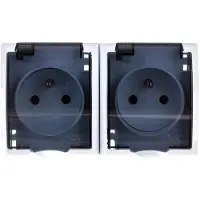 Ospel GNH-2HZ/00/d, Wit, IP44, 16A, 1 stuk