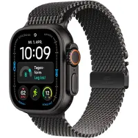 Apple Watch Ultra 4 GPS + Cellular 49 mm Titanium Case Black met Titanium Milanese Loop Black - M
