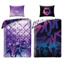 K POP Demon Hunters Demon Hunters dekbedovertrek K-pop Enemies 140 x 200 cm - 70 x 90 cm - polyester